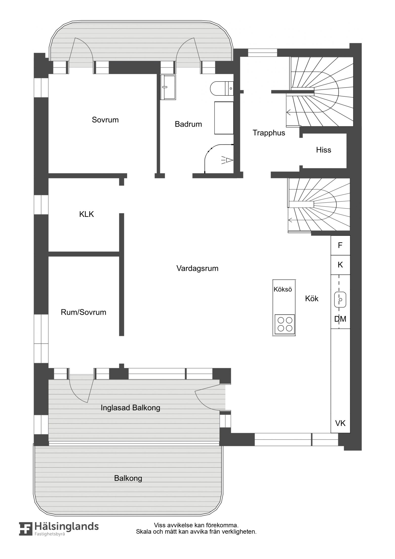 Planritning övre plan