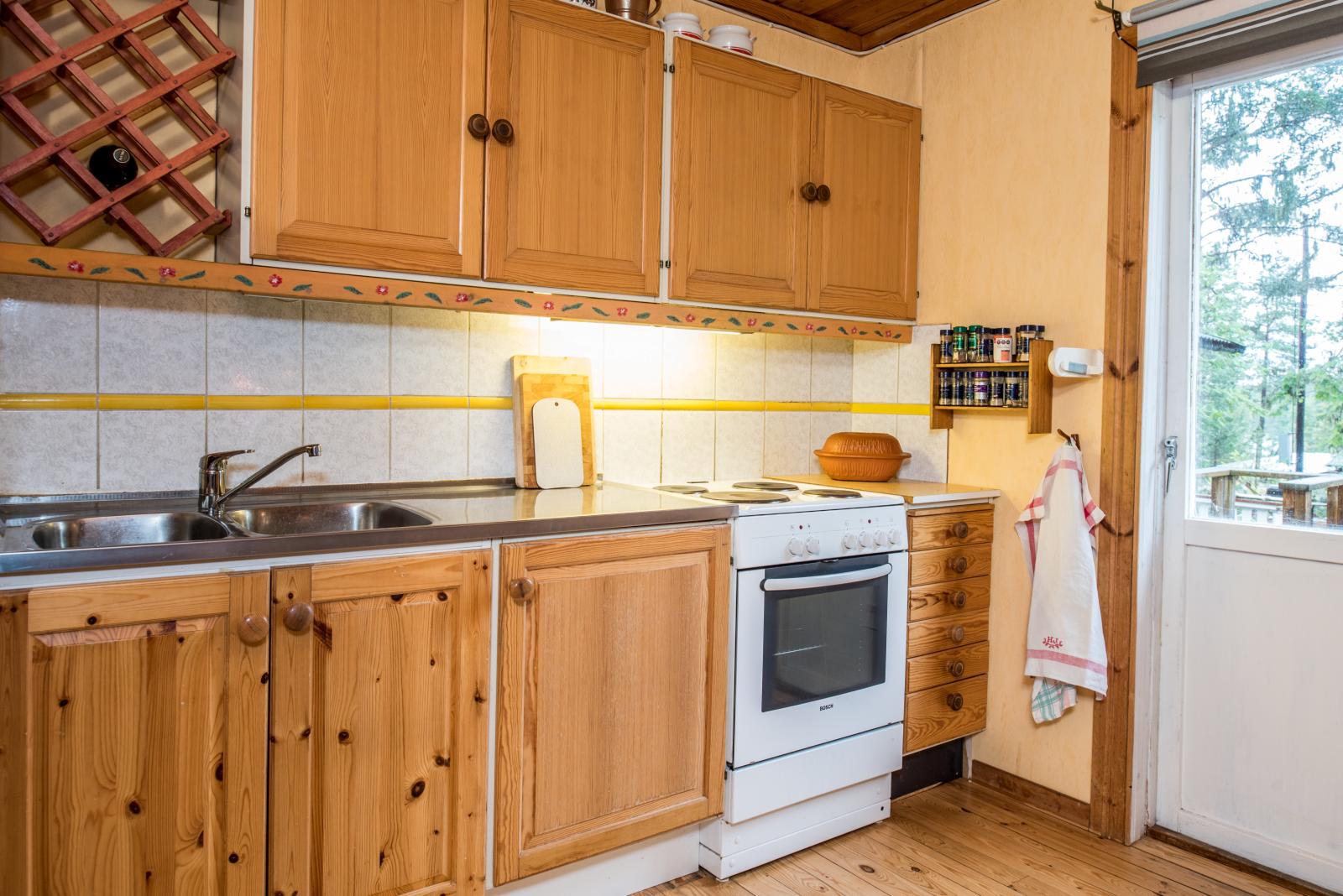 Utgång till altan från köket