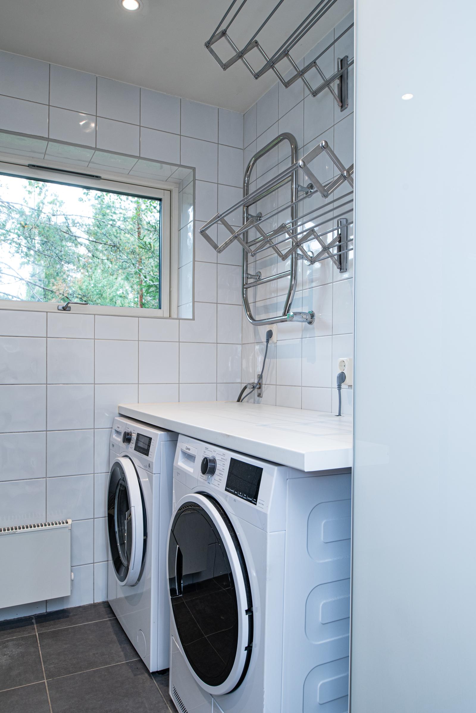 Tvättdel i badrummet 