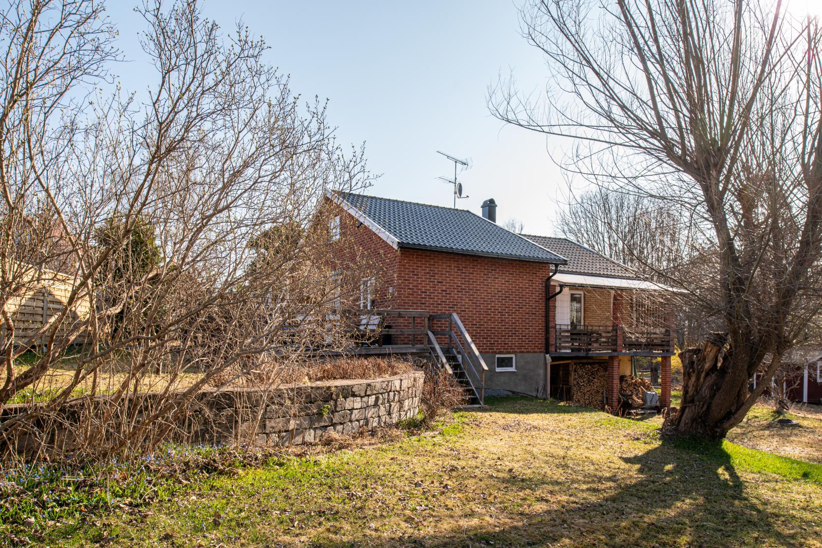 Trädgård i etage