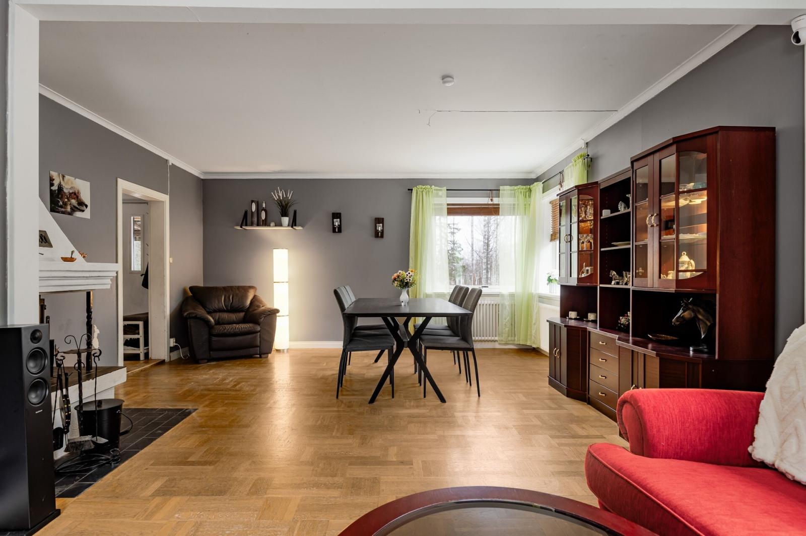 Vardagsrum och matrum