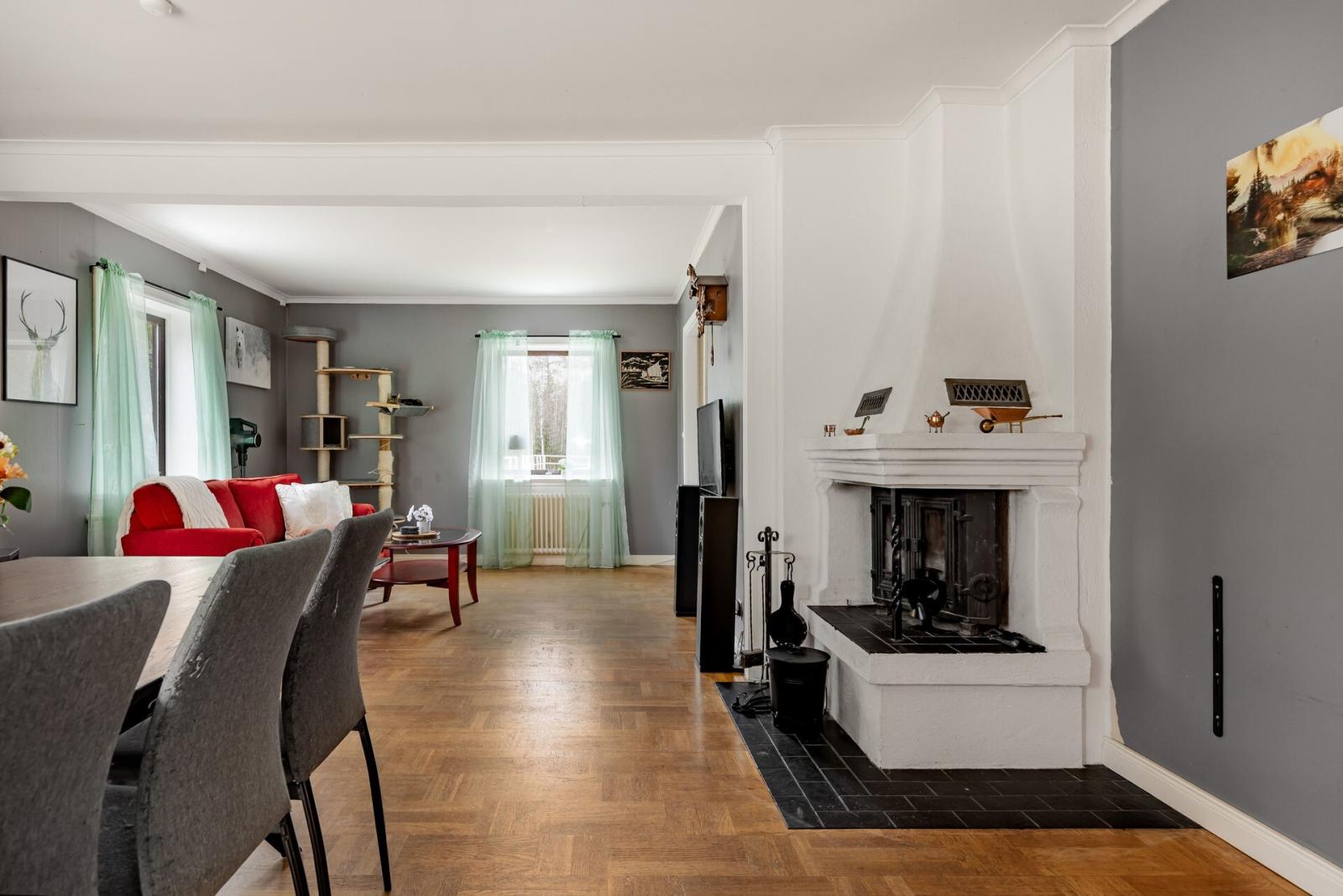 Vardagsrum och matrum