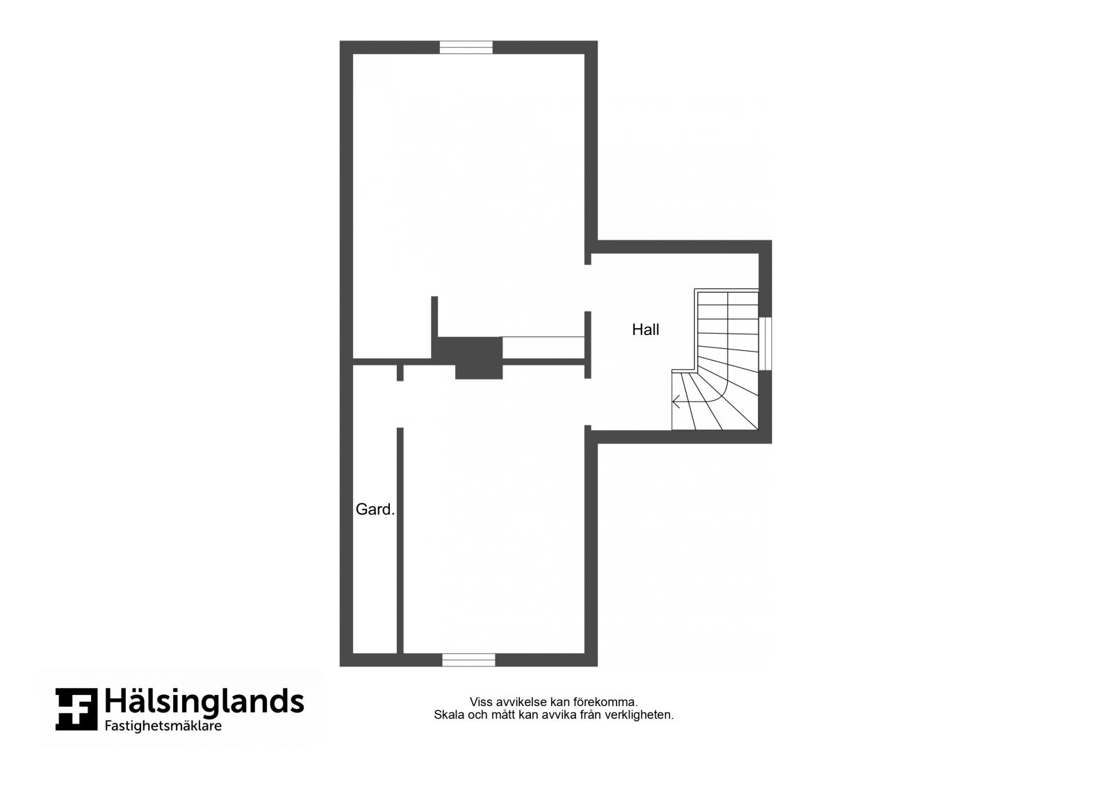 Planritning övre plan