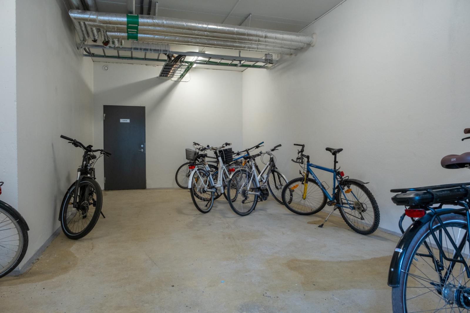Cykelförråd i huset