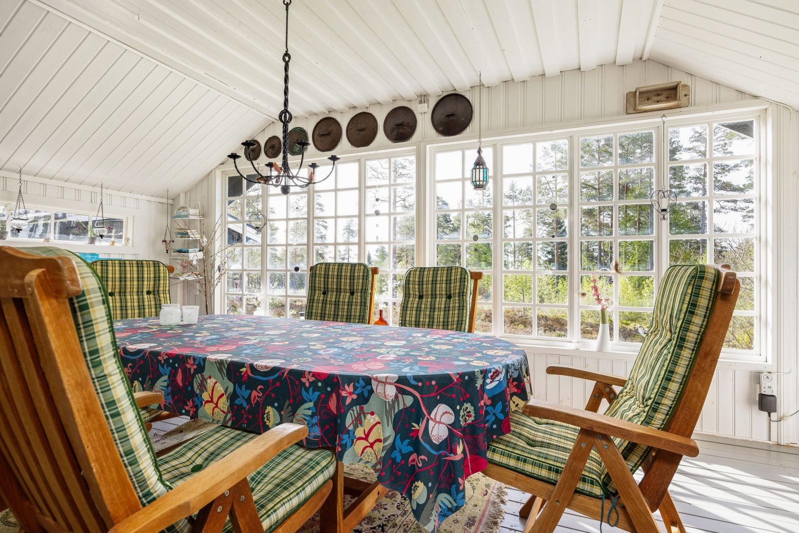 Glasade verandan
