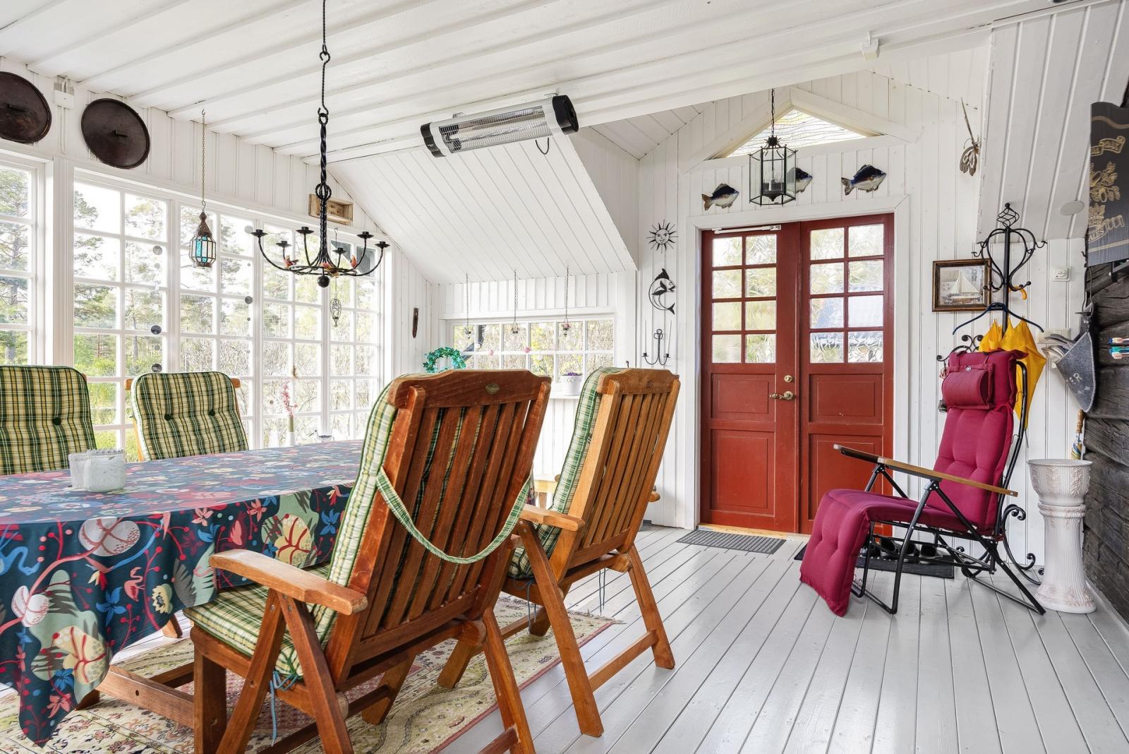 Glasade verandan