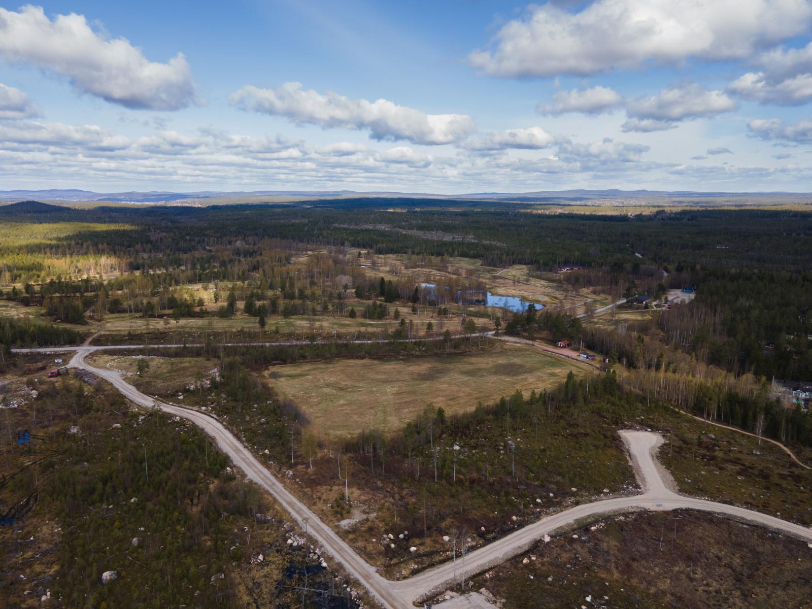 Golfbanan ligger med gångavstånd