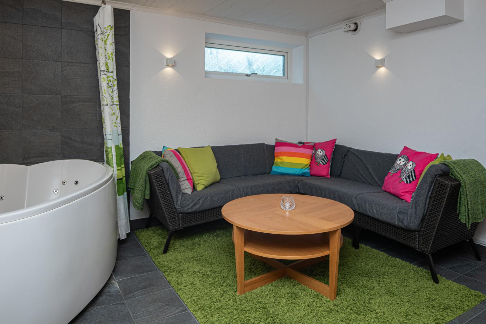Relaxavdelning i källaren