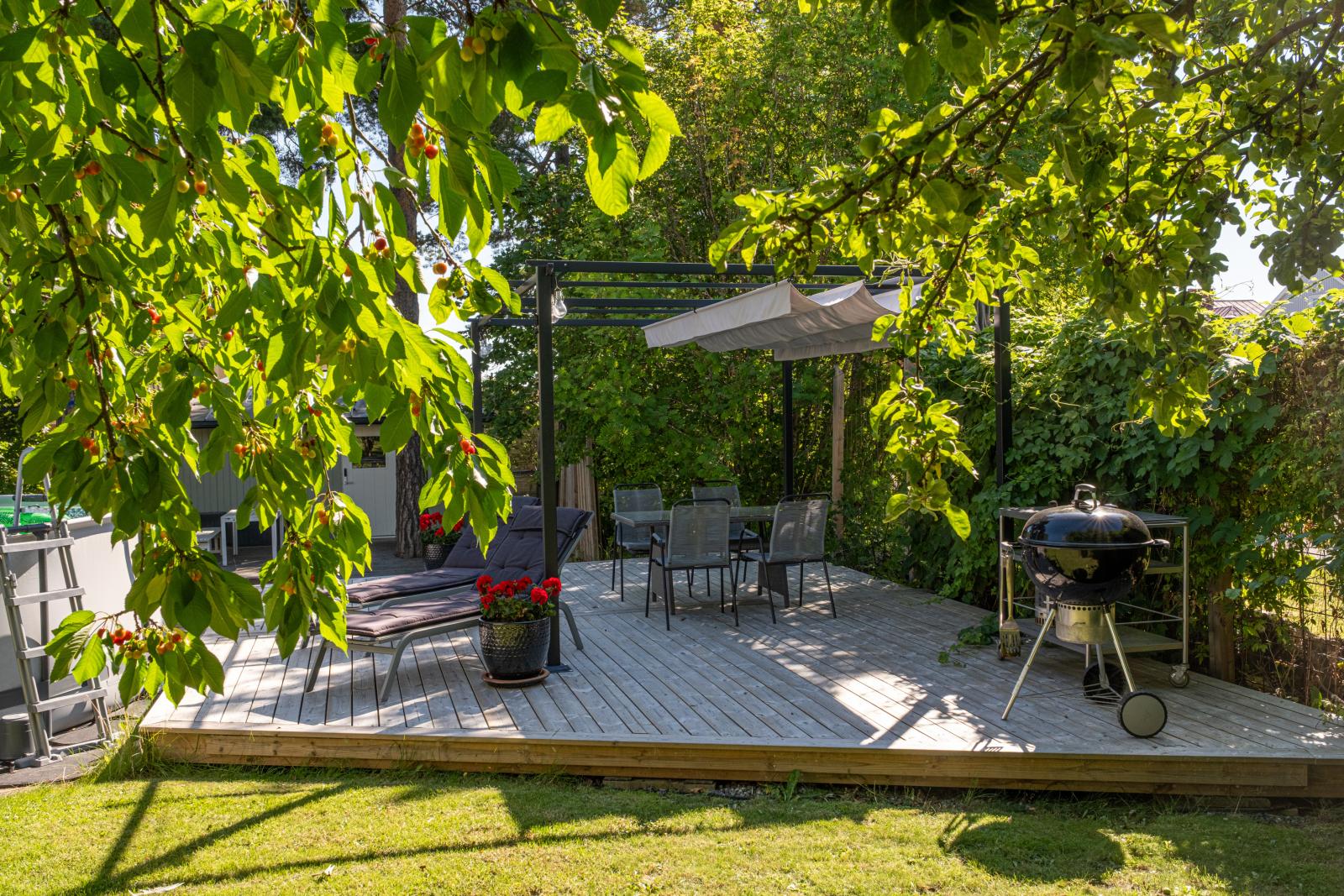 Altan med pergola