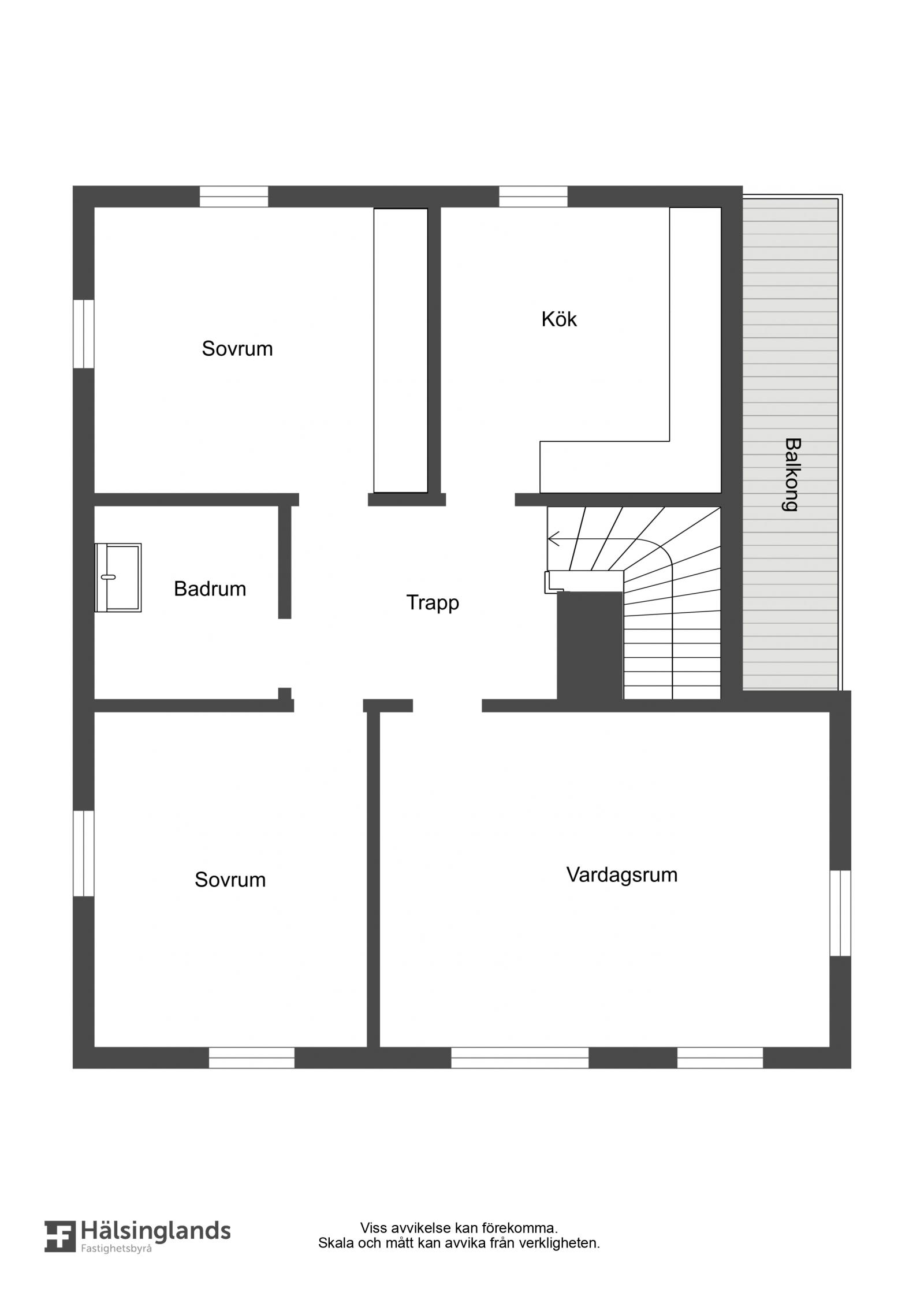 Planritning övervåning