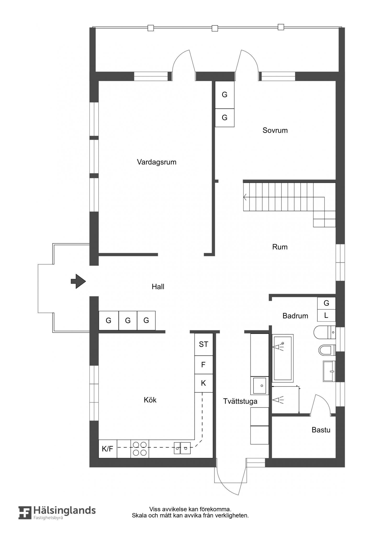 Alternativ Planritning entréplan - ursprung