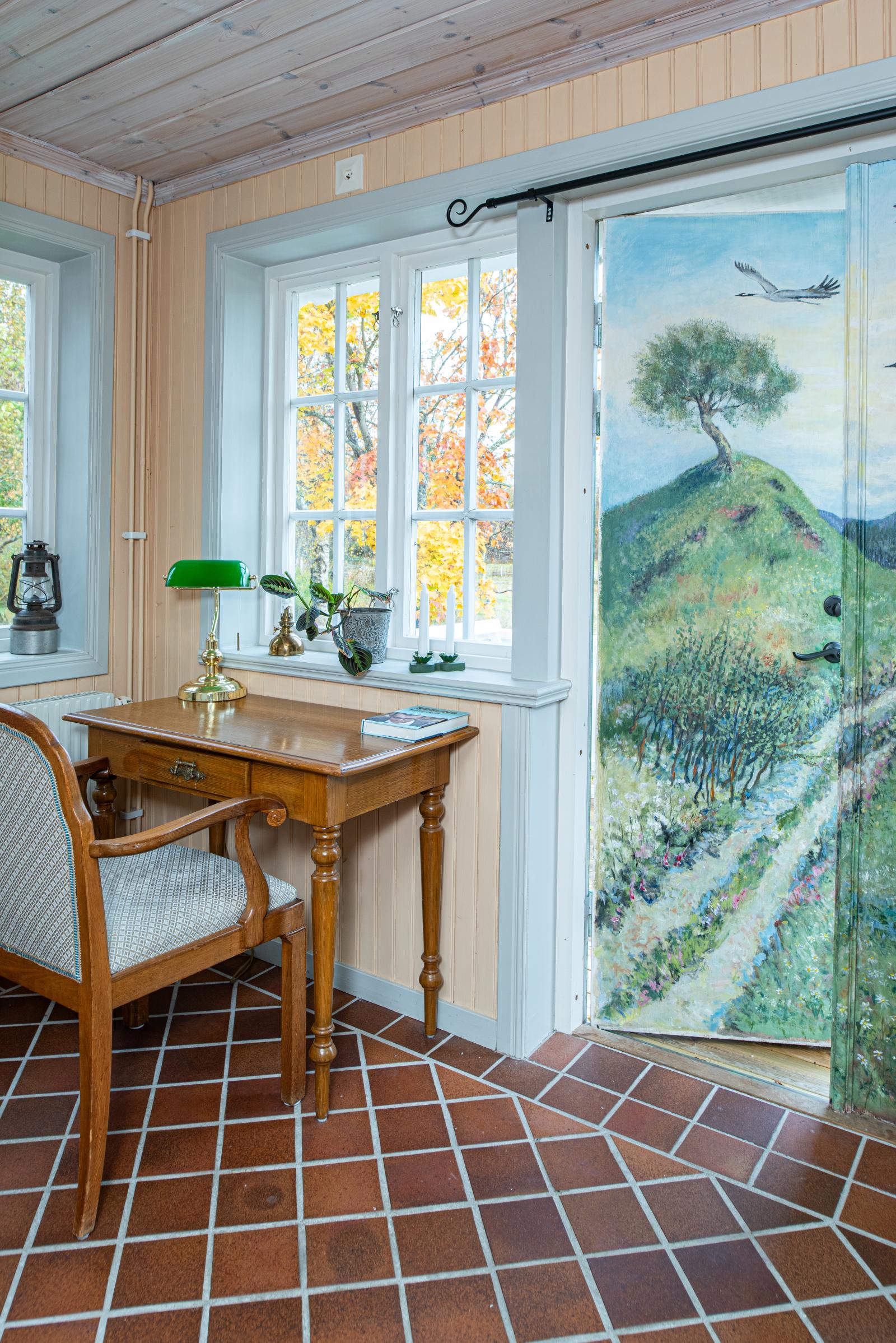 Glasverenda/entré mot norr
