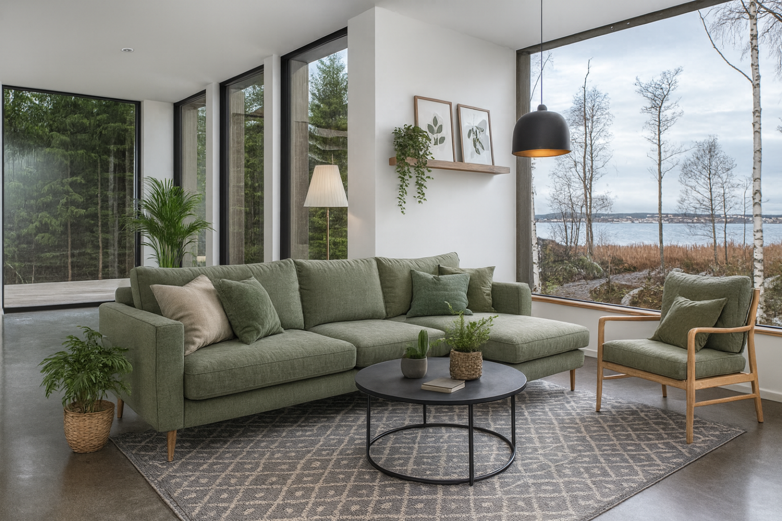 Allrum/matrum. E-stylad bild