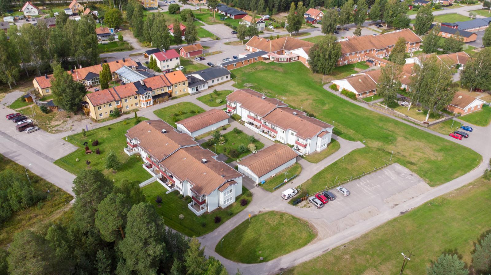 Exteriör över området