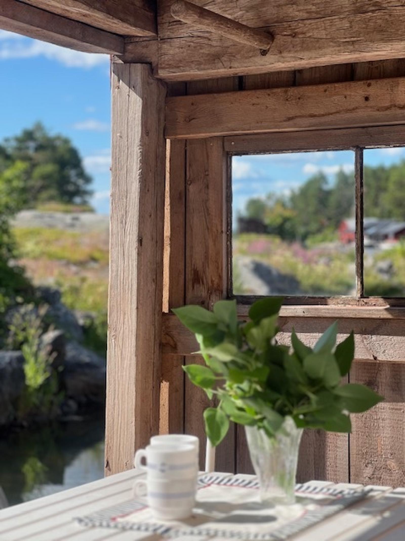 På verandan