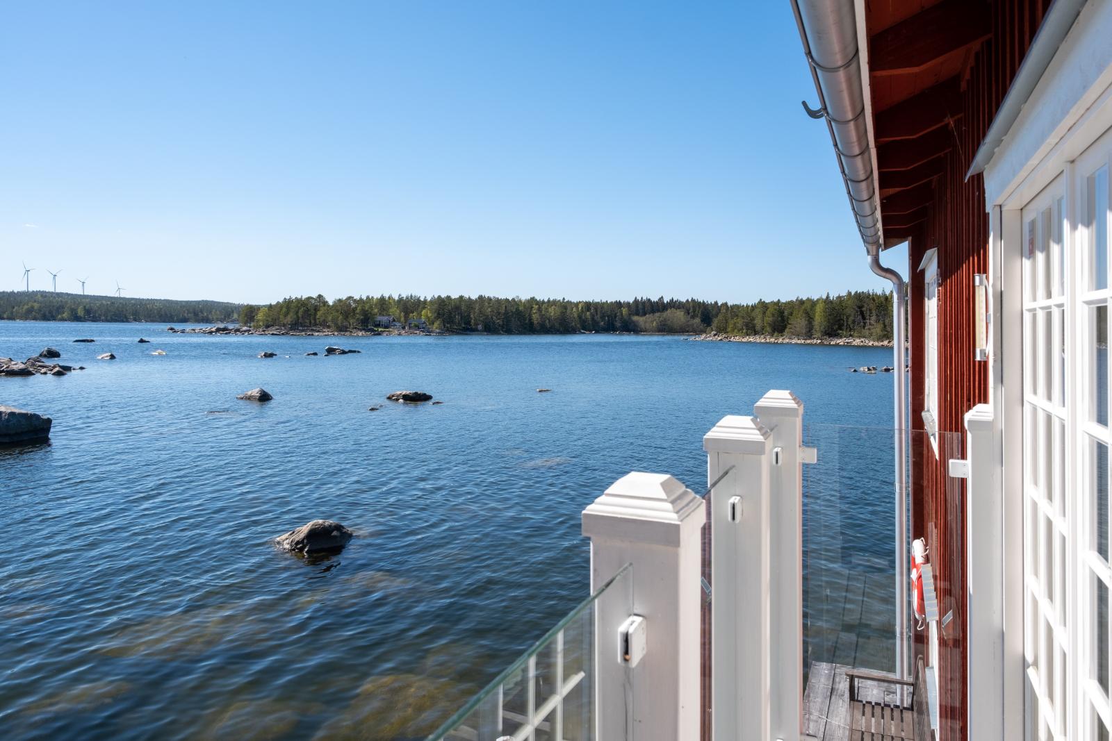 Från den övre verandan