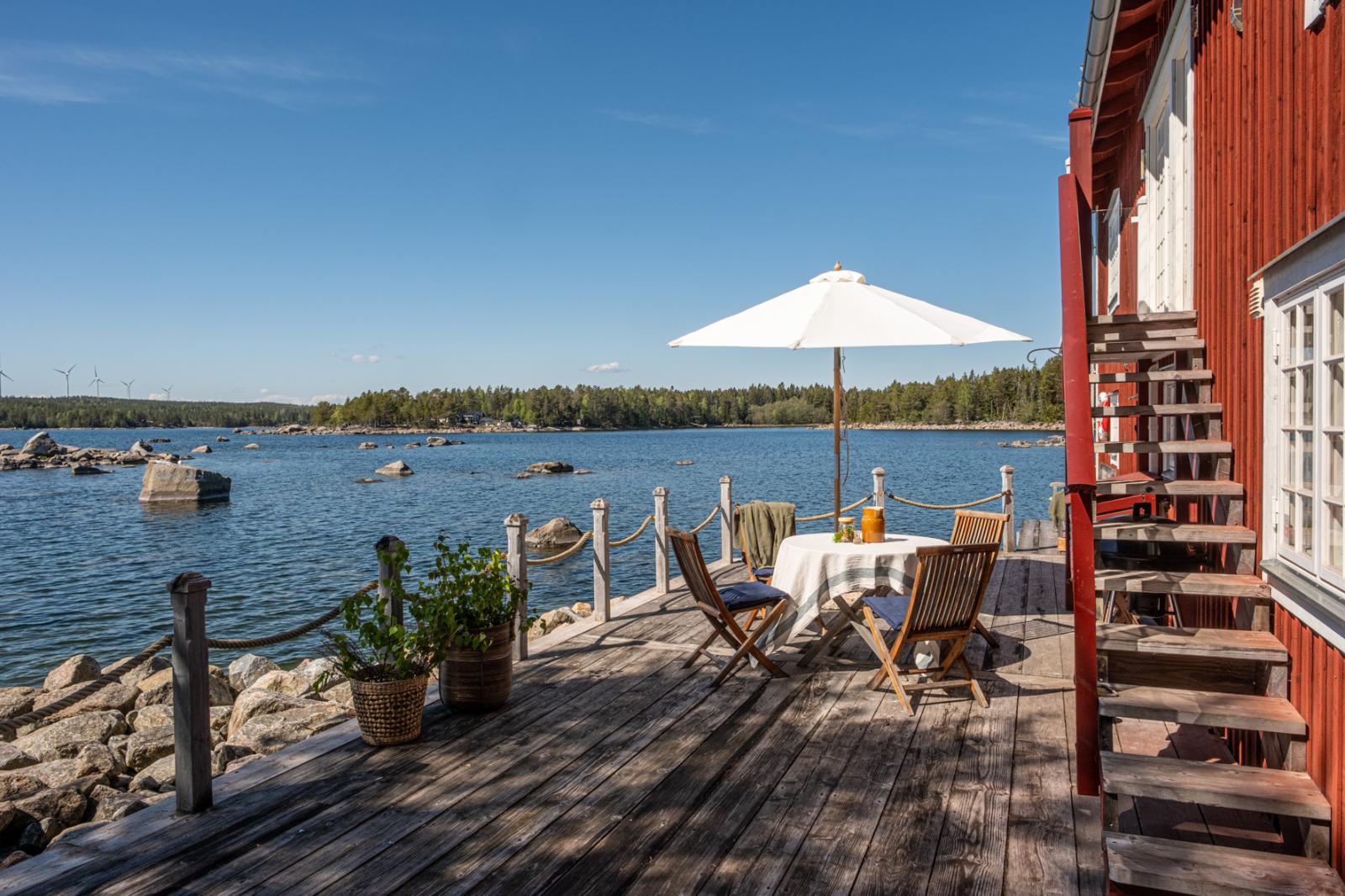Generös veranda