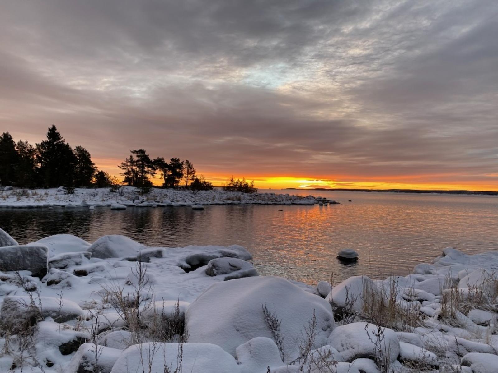 Solnedgången