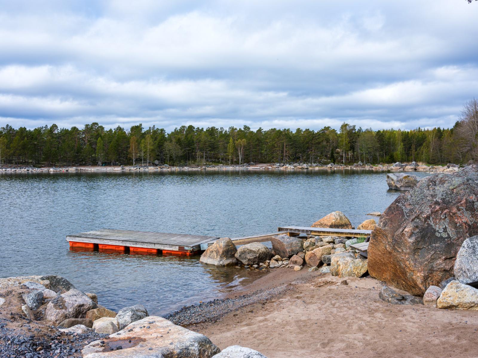 Badplats vid Dragösviken