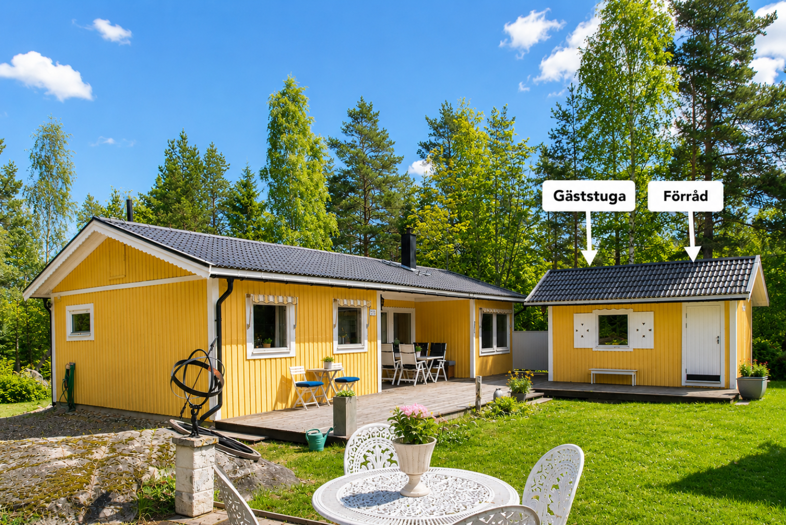 Exteriör gästhus/förråd