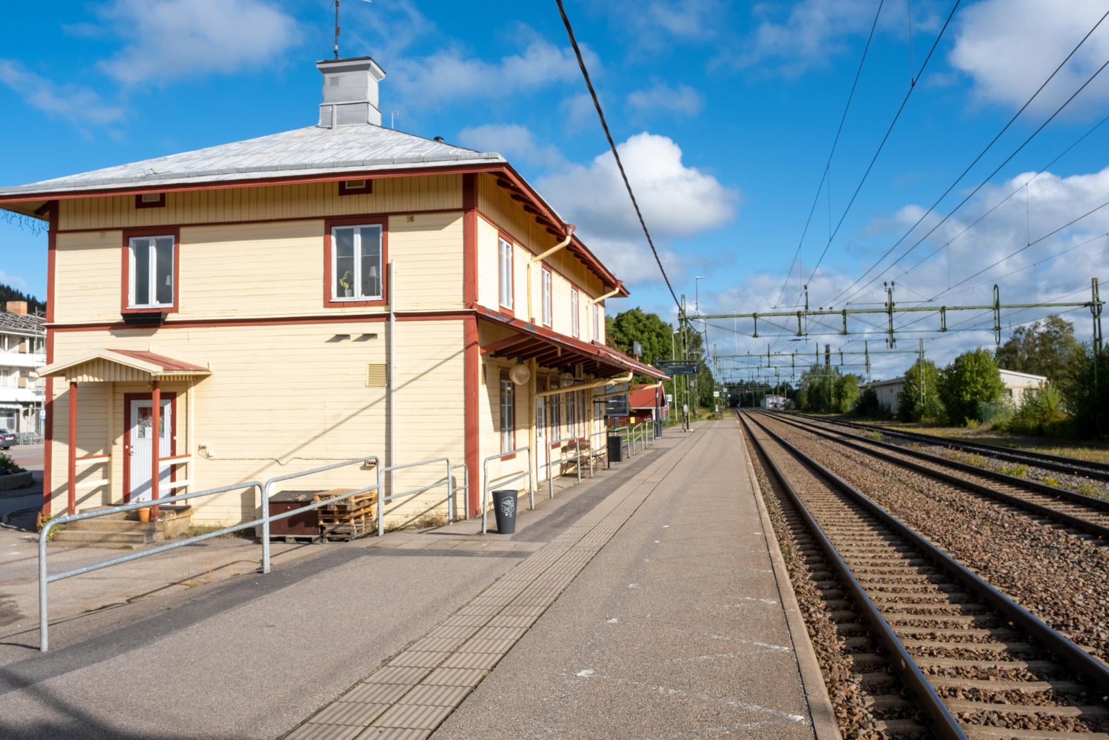 Järvsö tågstation i centrum