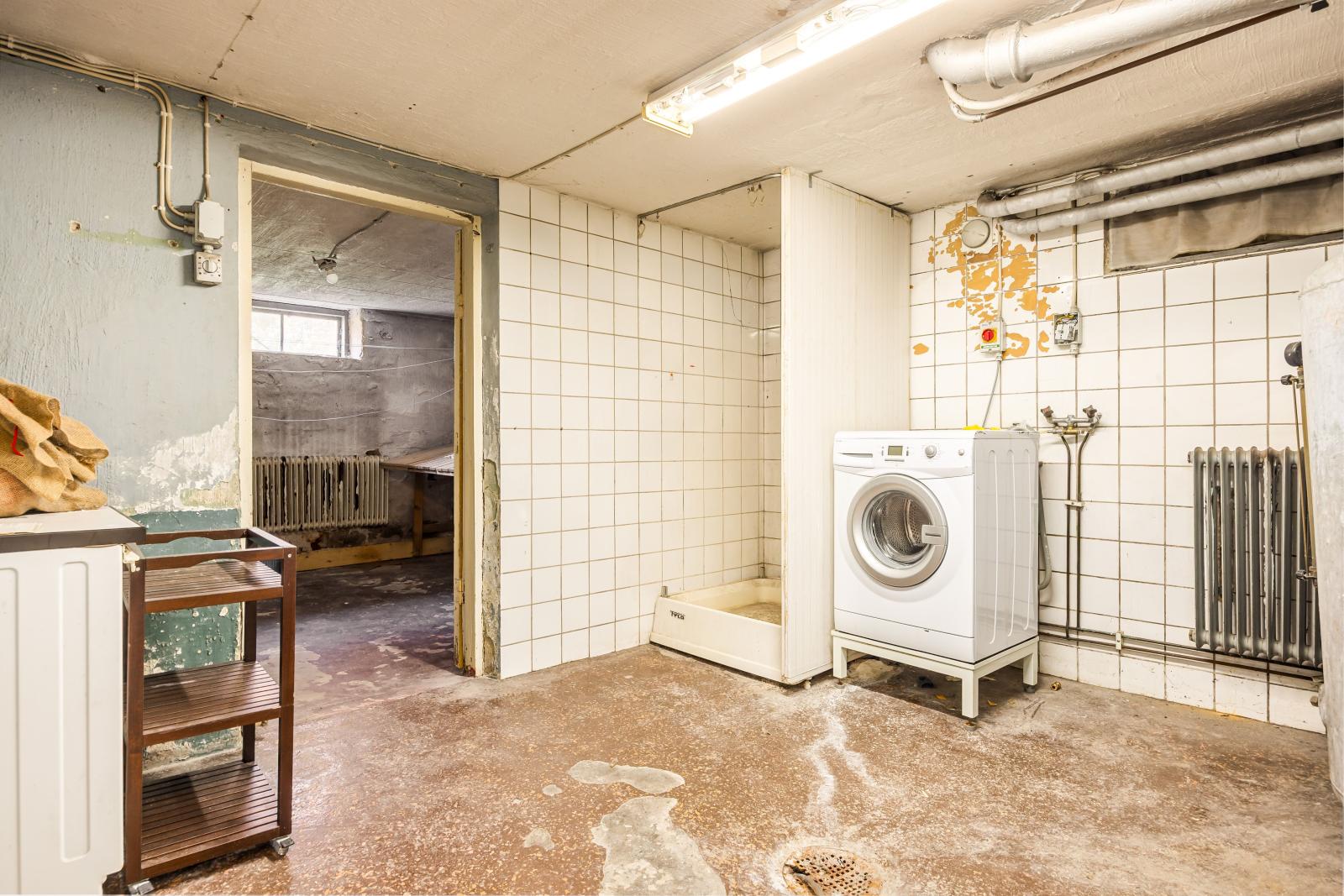 Tvättstuga i källarplan