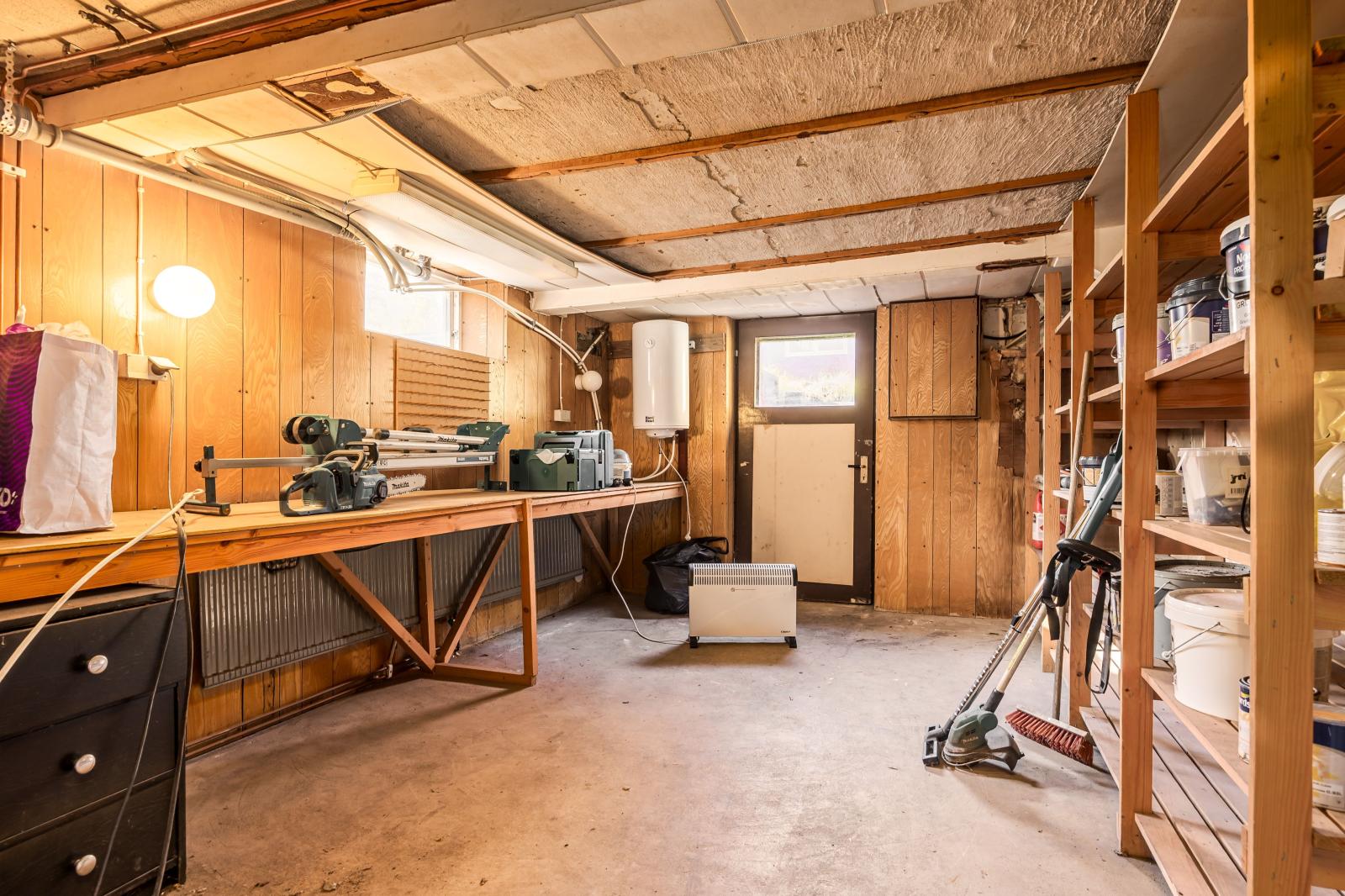 Snickarrum i källarplan