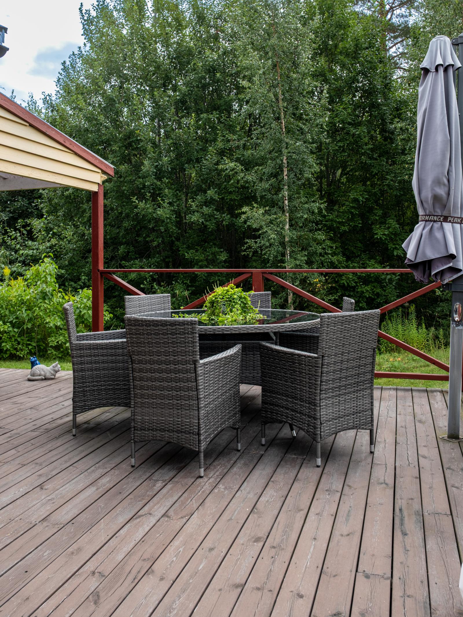 På verandan