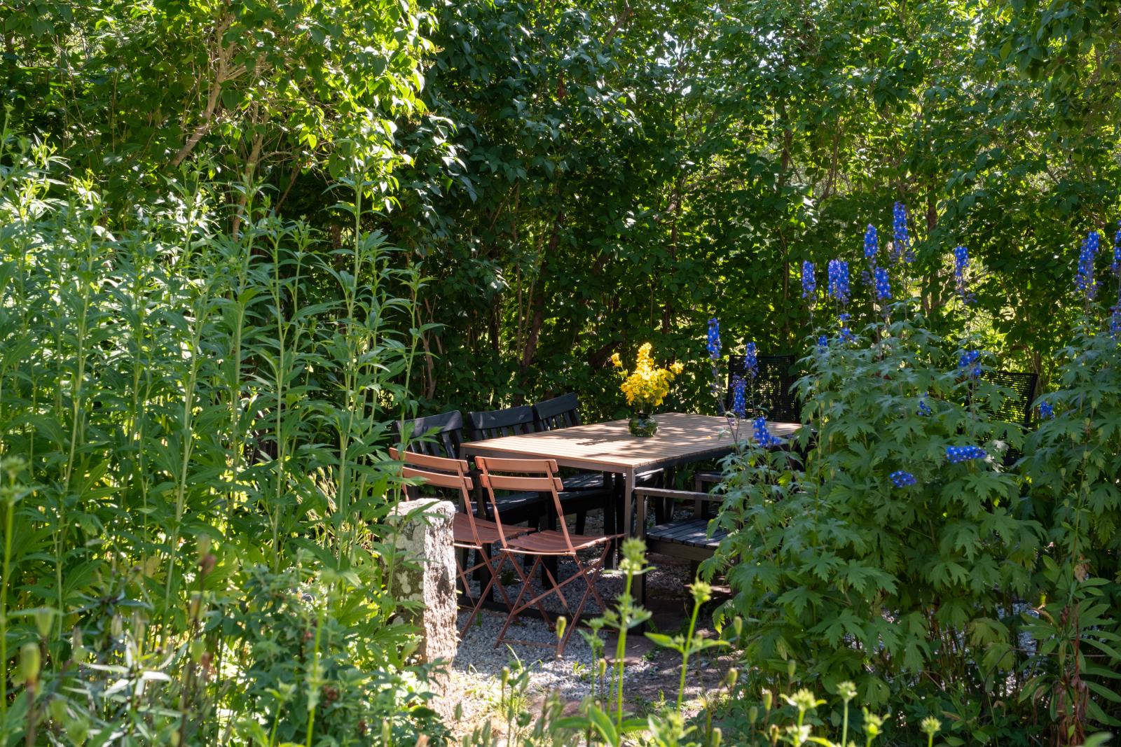 Uteplats i trädgården