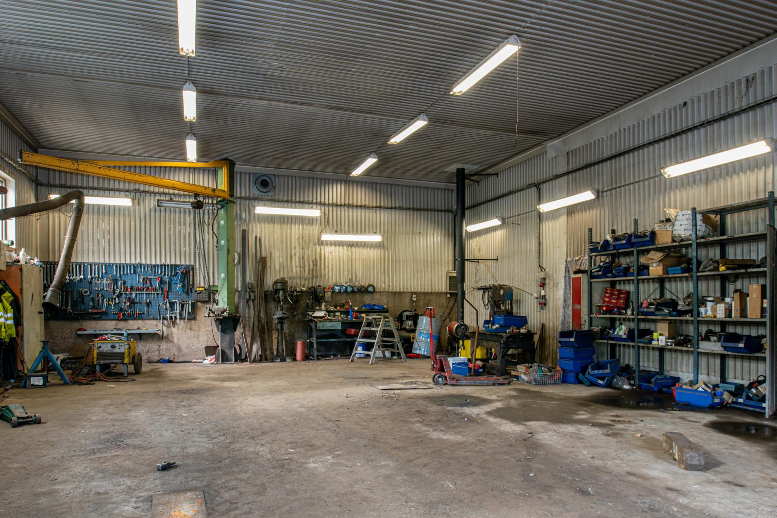 I garage/verkstad