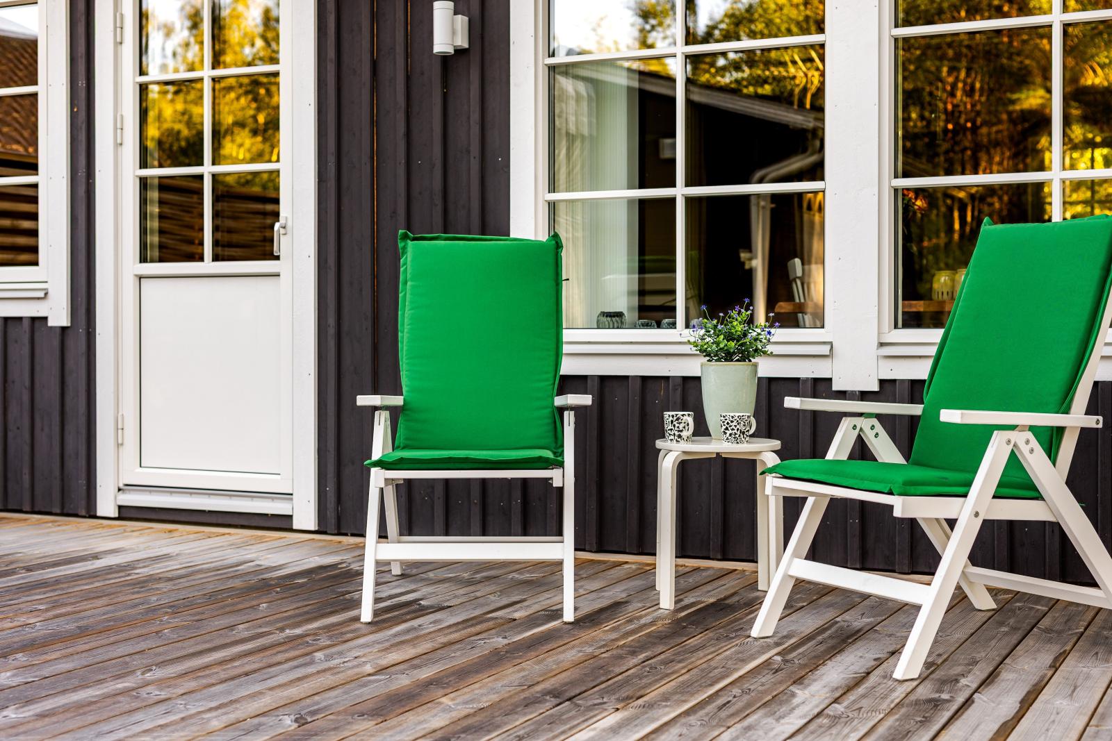 På verandan